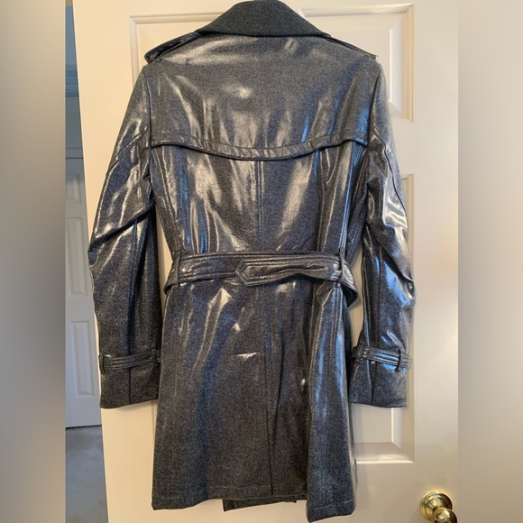 Burberry nwt new with tag trench coat graphite women’s 12 made in Italy - Picture 2 of 16